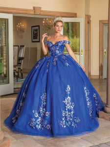 Dancing Queen Royal Blue Quinceanera Dress