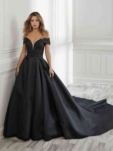 House Of Wu Black Ball Gown