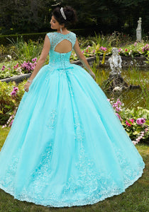 Embroidered Lace Quinceañera Dress