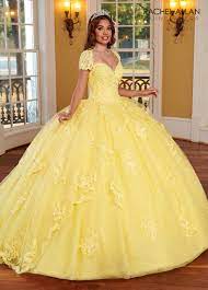 Mary's Bridal Yellow Quinceanera dress